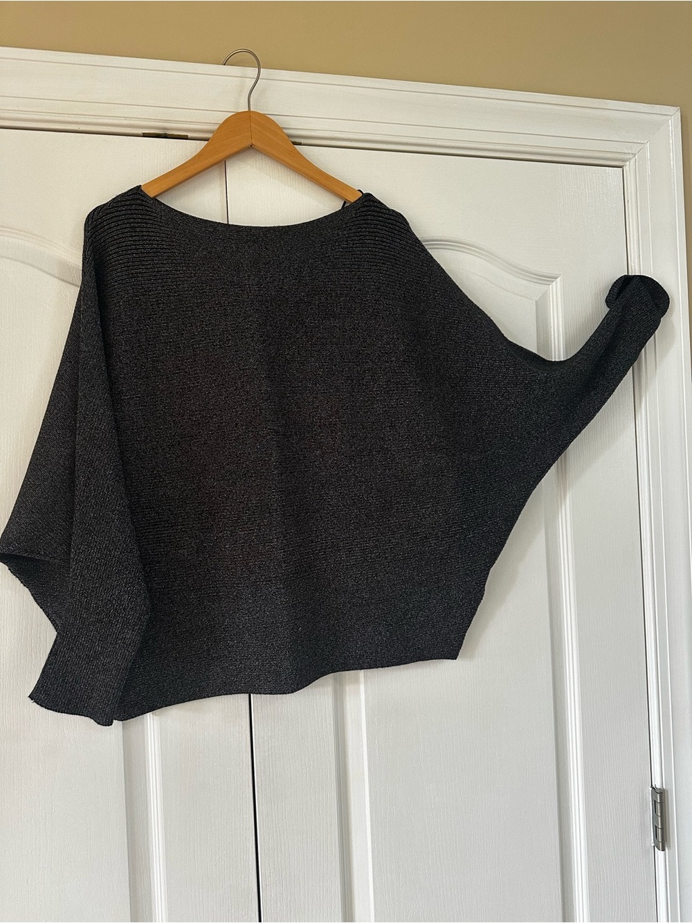 Philosophy Charcoal Gray Batwing Knit Sweater